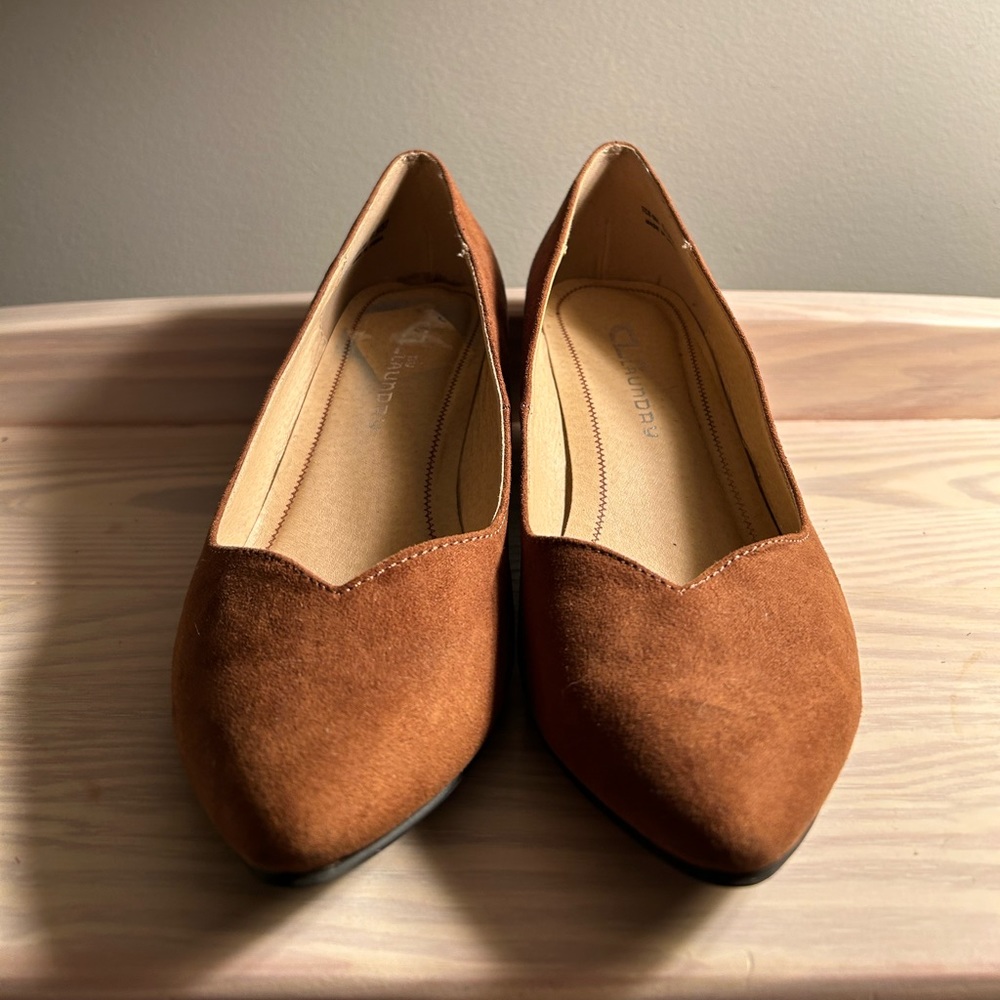 CL By Laundry Brown Slip-On Wedge